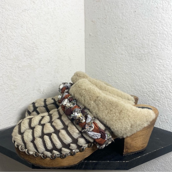 Lulu clogs jewel shearling - Picture 3 of 7